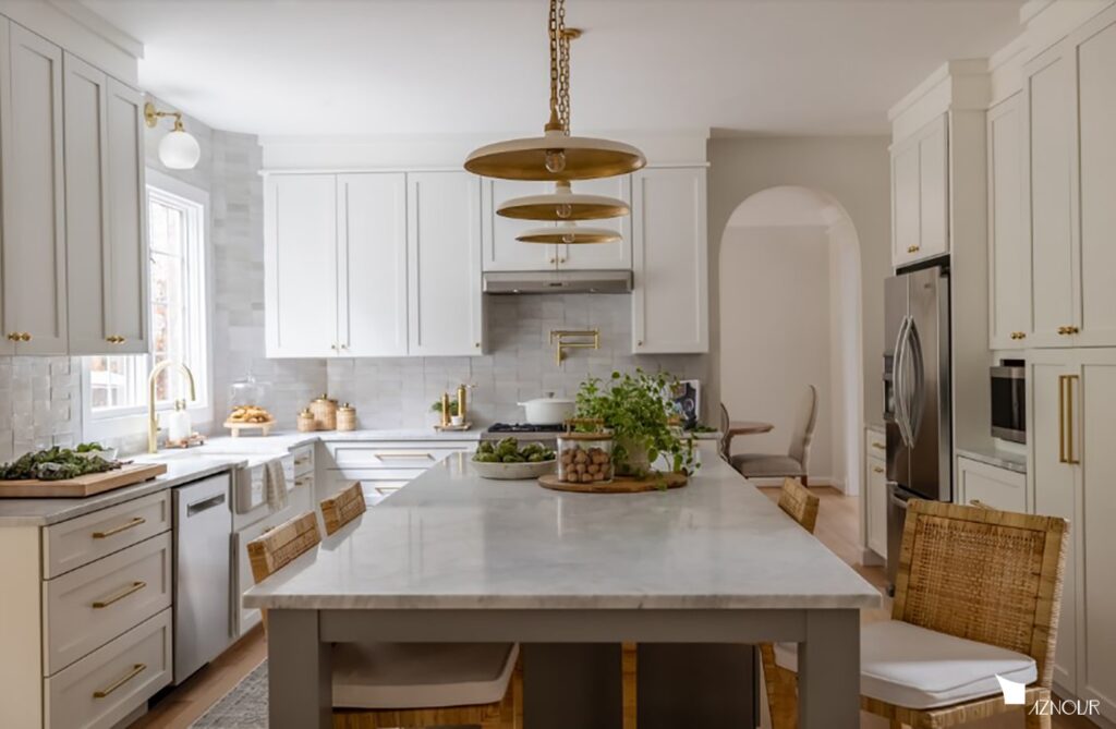 آشپزخانۀ سبکِ انتقالی (Transitional Kitchen)